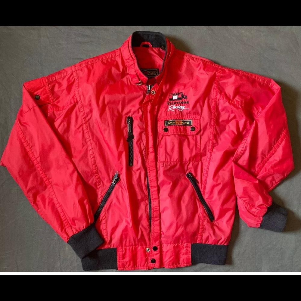 VTG Mens Firestone Racing Jacket PJ Sports World.